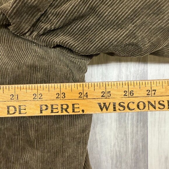 ✅ Mens L VTG Sears Utility Outerwear Brown Corduroy Jacket *Talon Zipper **FLAWS - Picture 12 of 16